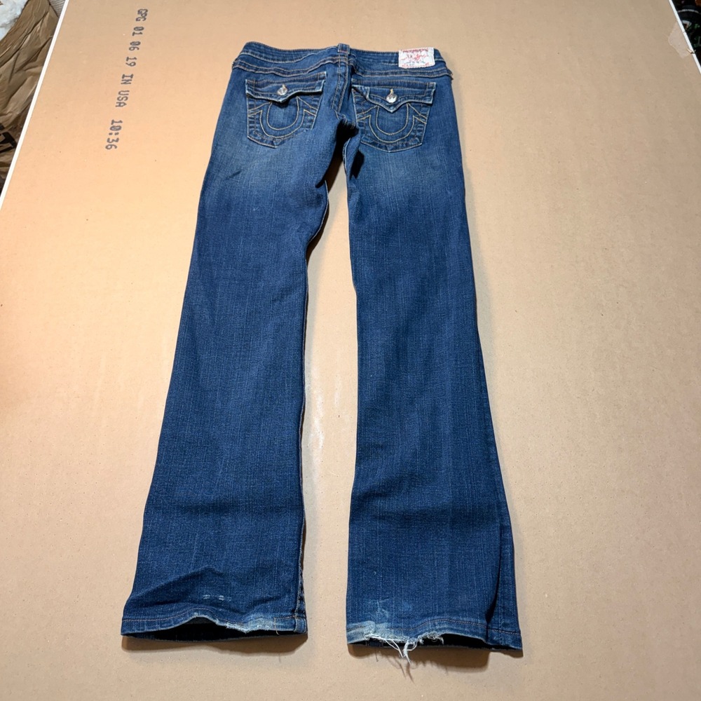Y2K True Religion Becky Bootcut Jeans 29 Blue Good Flap Pocket Made in USA